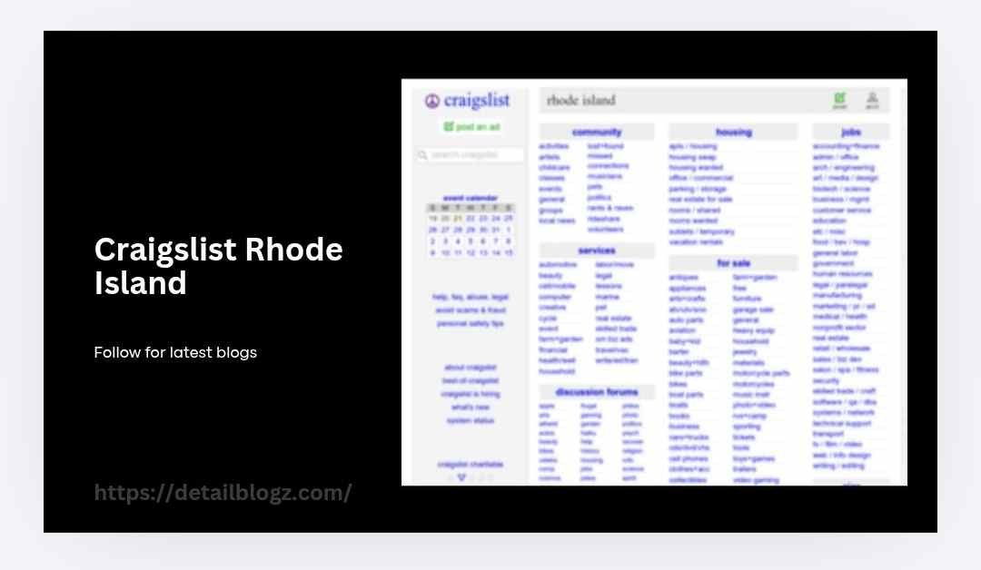 Craigslist Rhode Island